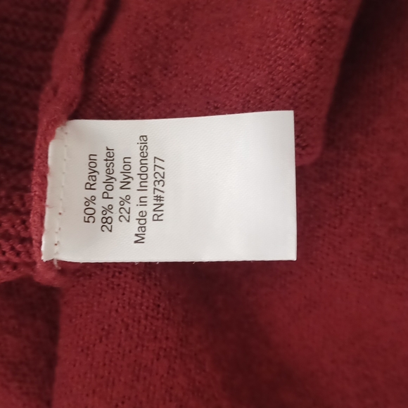 Sonoma Dark Red Sweater - M - Picture 4 of 5